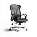 Ergonomische bureaustoel met mesh rugleuning en zwarte zitting 55 x 60 x 100cm